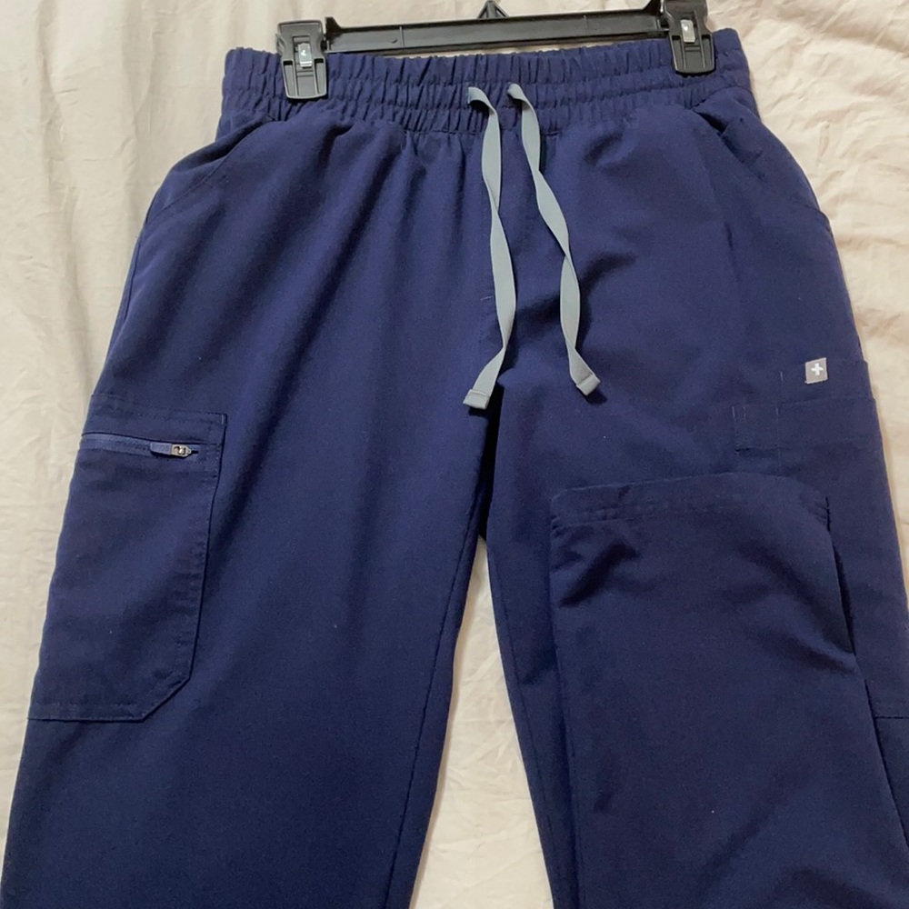 High waisted yola skinny scrub pants
